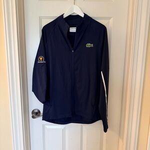 Lacoste The President’s Cup Navy Blue Zip-Up Knit Jacket